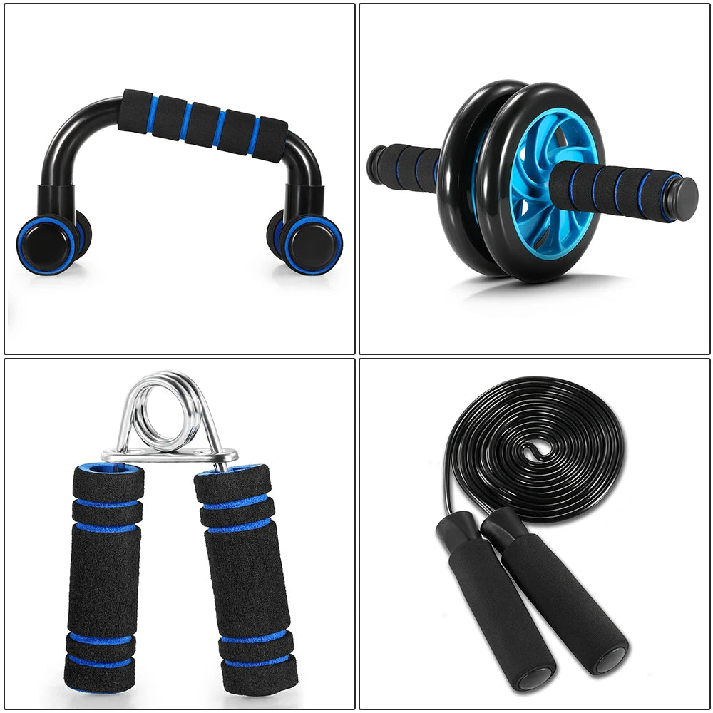 Healthy Abdominal Wheel 5-piece Fitness Equipment Set