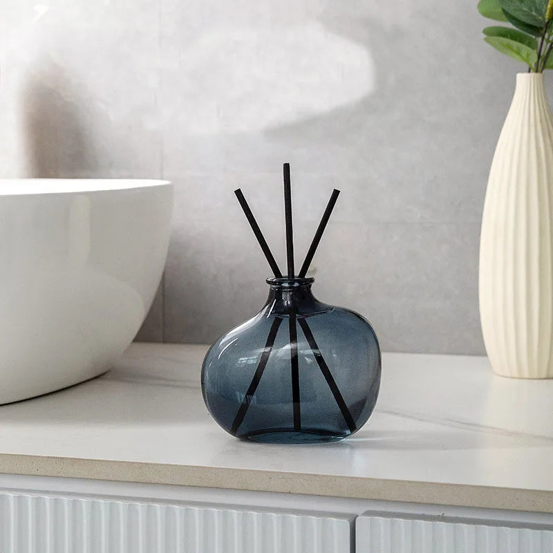 100ml aromatherapy reed diffuser set with fiber sticks and a glass bottle