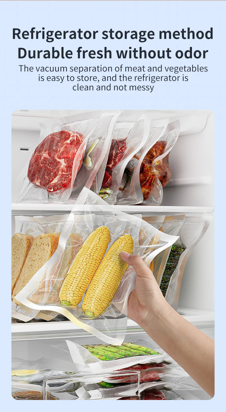 New LCD Touch Screen Household Food Automatic Vacuum Sealing Machine