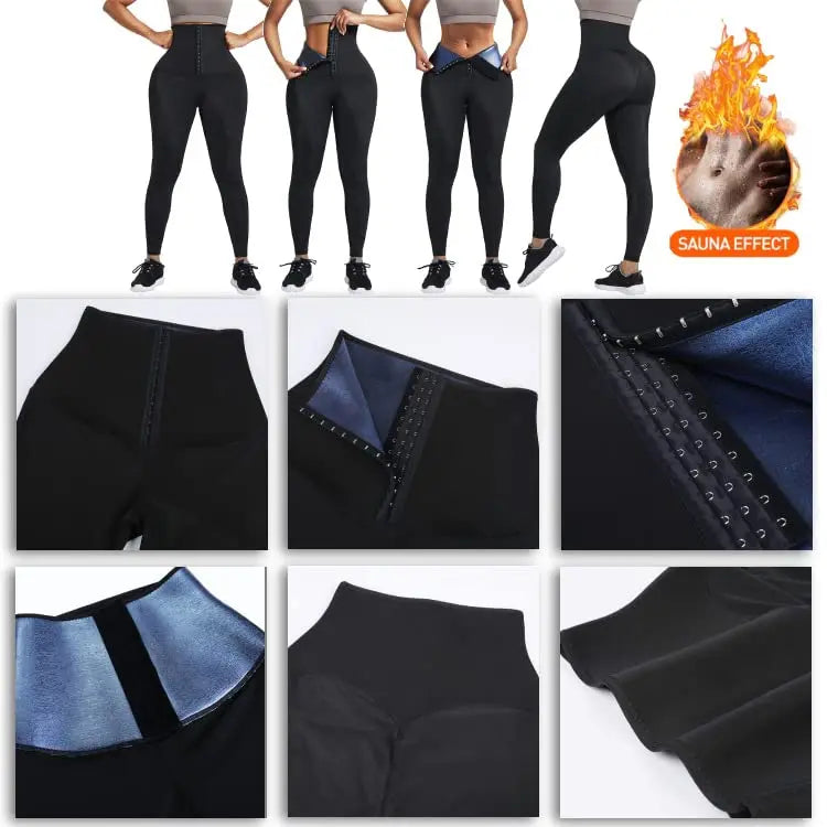 Sauna Sweat Shapewear Shorts Pants Waist Trainer For Women