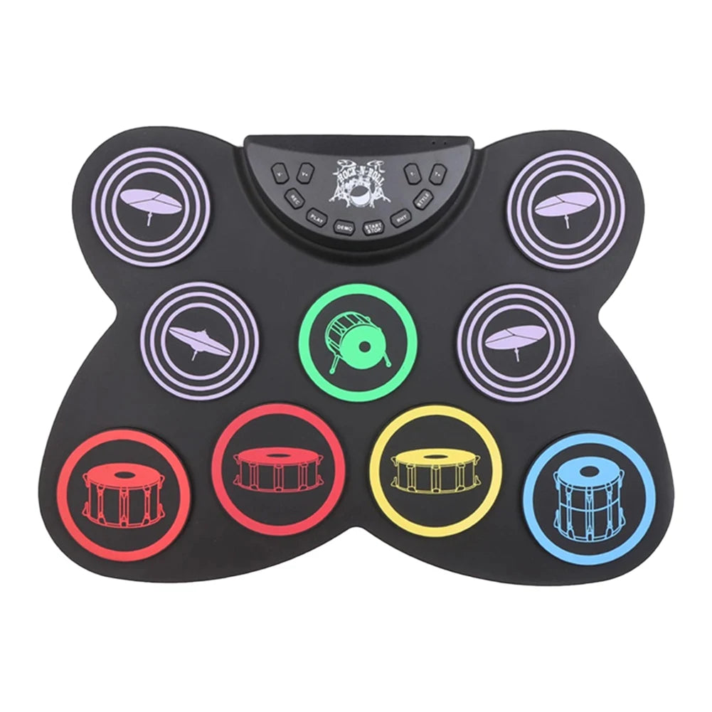 Folding Music Drums Hand Roll USB Electronic Silicon Drum Kit
