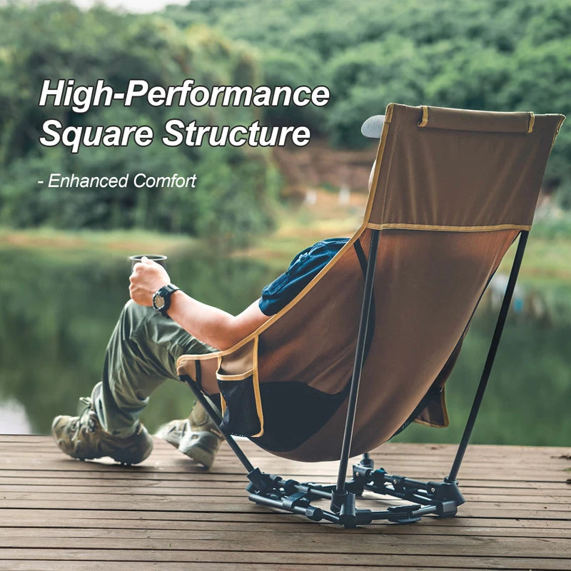 OneTigris Portable Camping Chairs Outdoor High Back Chair