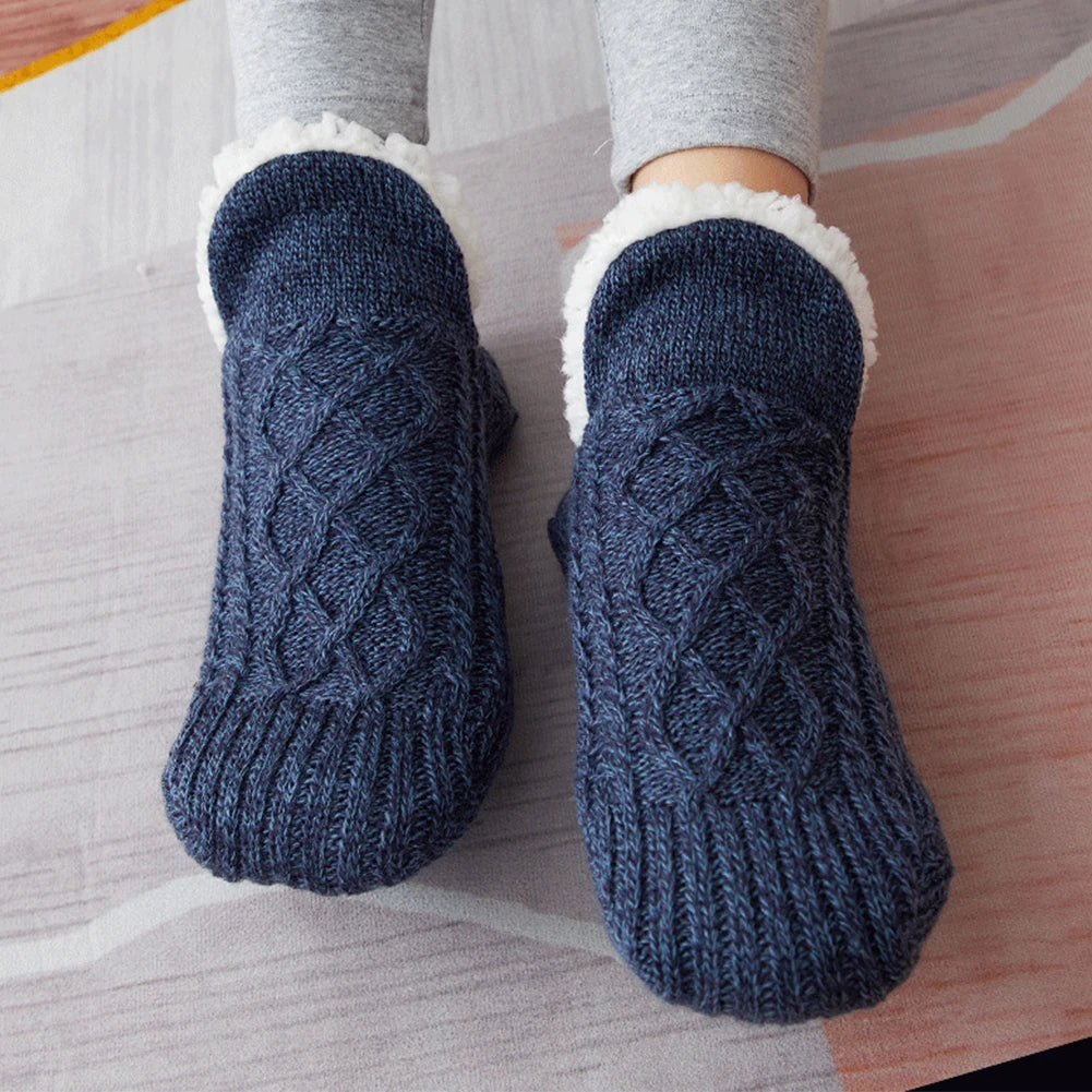 Fleece Floor Socks Cozy Thermal Velvet Socks Indoor Warmth