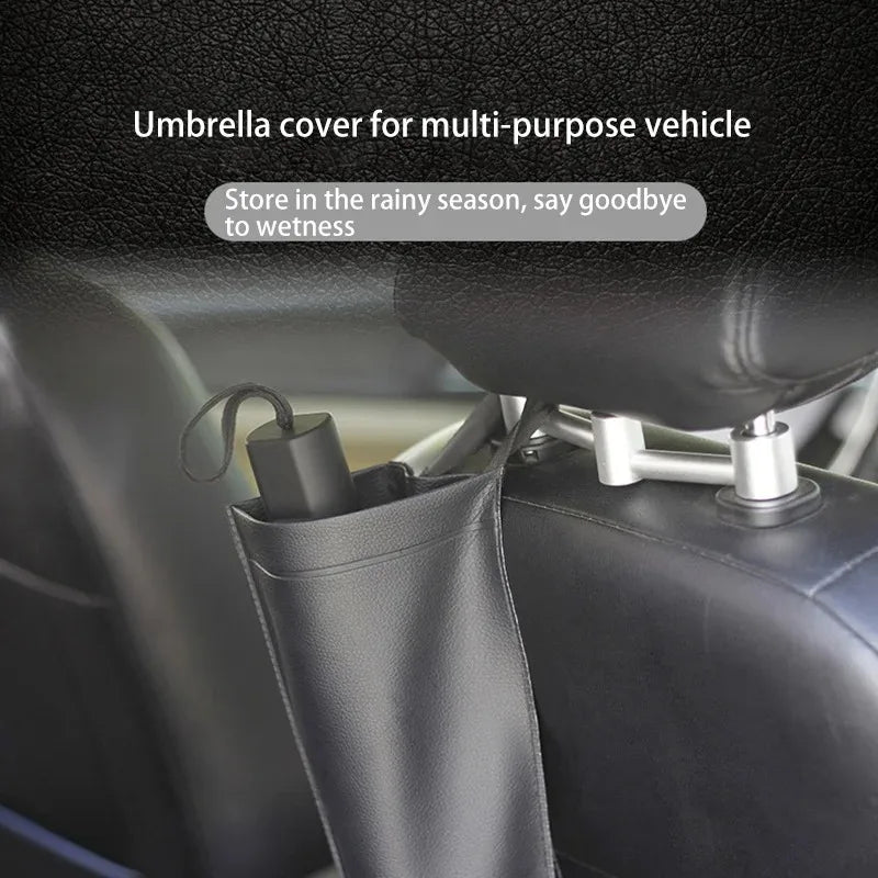 Universal Car Umbrella Storage Bag, Waterproof Seat Back Organizer