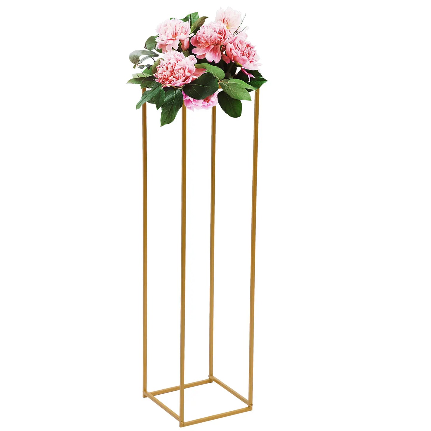 100/70CM Metal Wedding Flower Stand Floor Vase Geometric Centerpieces