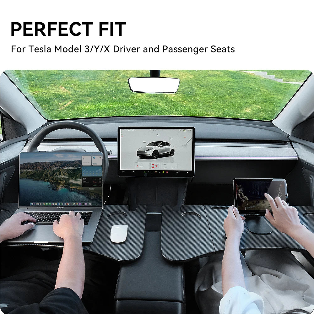 YZ For Tesla Model 3 Y X S 2018-2024 Steering Wheel Laptop Tray