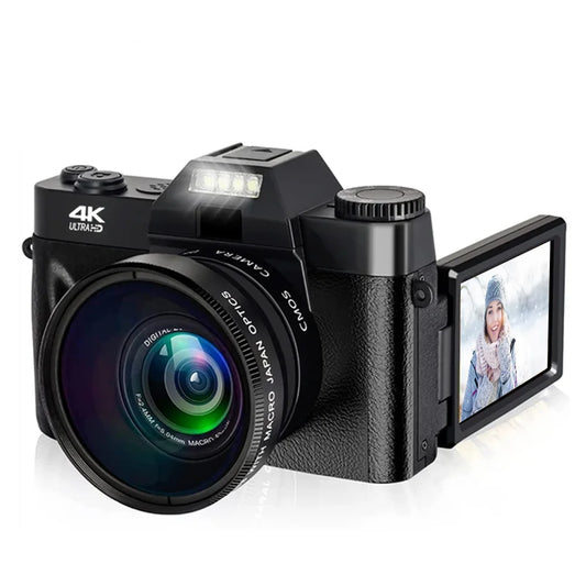 4K Digital Camera 48MP 16X Digital Zoom 3'' Flip Screen