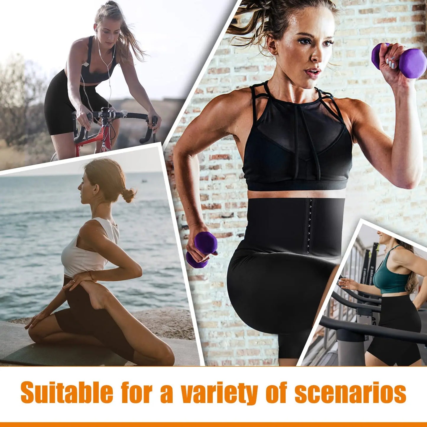 Sauna Sweat Shapewear Shorts Pants Waist Trainer For Women