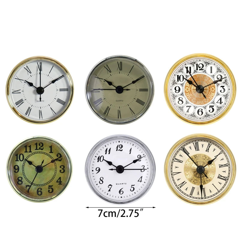 Classic Clock Craft Insert Clocks Movement Quartz Diameter 70mm