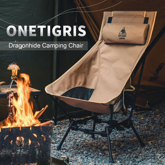 OneTigris Portable Camping Chairs Outdoor High Back Chair