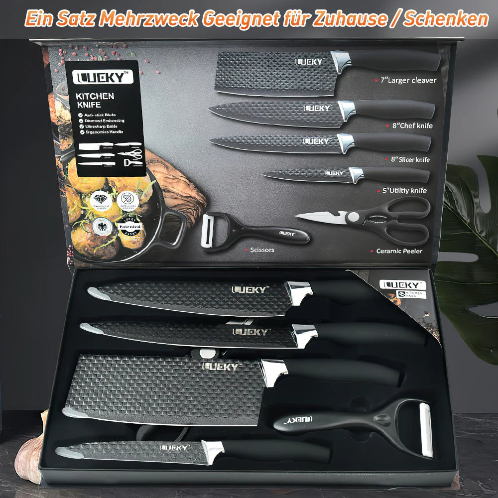 6pcs High Carbon Stainless Steel Knives Handmade