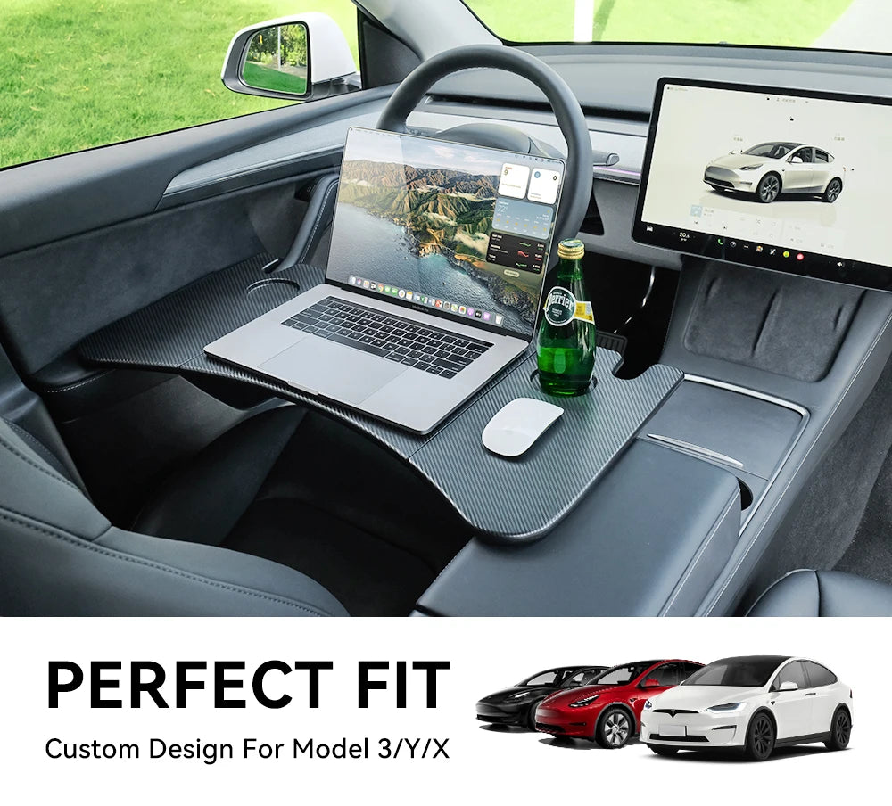 YZ For Tesla Model 3 Y X S 2018-2024 Steering Wheel Laptop Tray