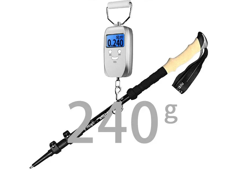 2PCS Trekking Telescopic Ultralight  Hiking Cane