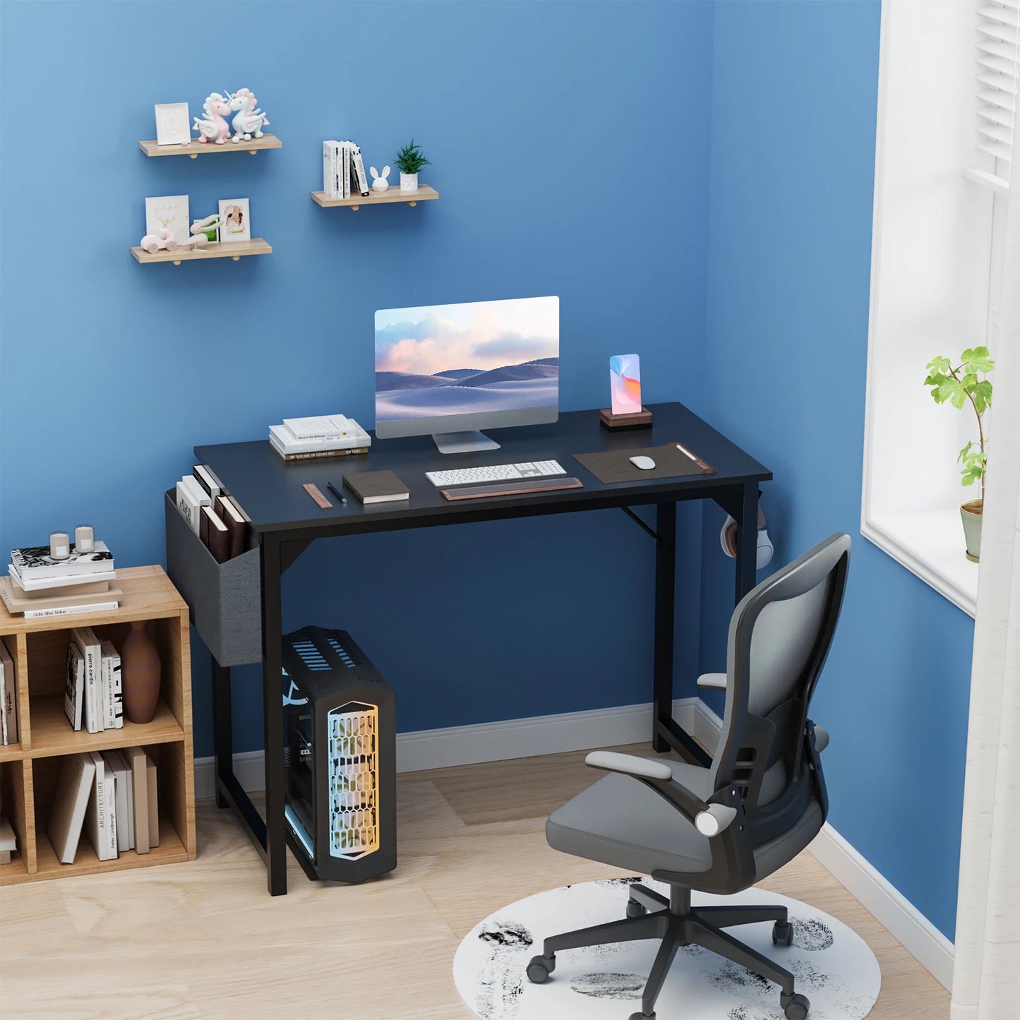 JHK Computer Desk Writing Study Office Gaming Table Compact