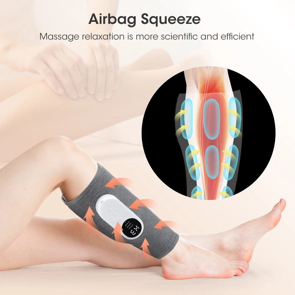 Eletric Calf Massager 360 Degree Air Pressure Heated Kneading