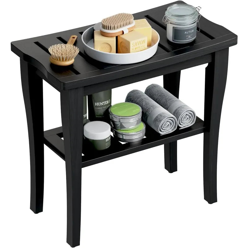 Bamboo  2-Tier Shower Bench