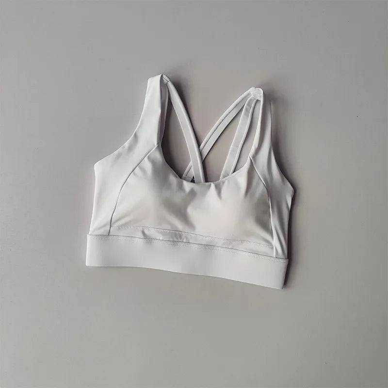 High-End Sports Bra Gym Push Up Bra Women High Impact Top