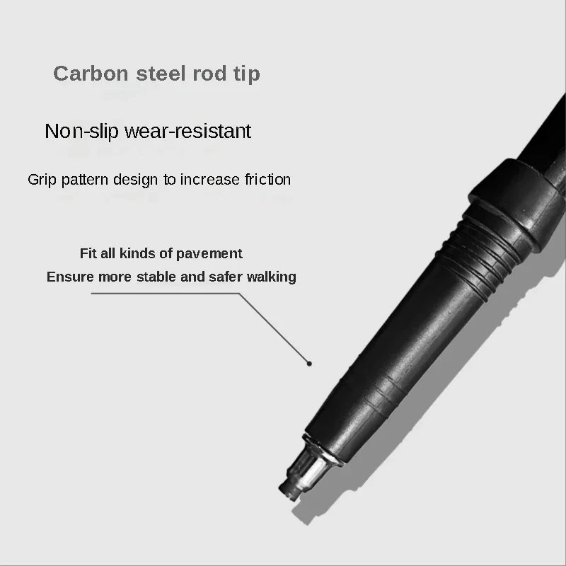 2PCS Trekking Telescopic Ultralight  Hiking Cane