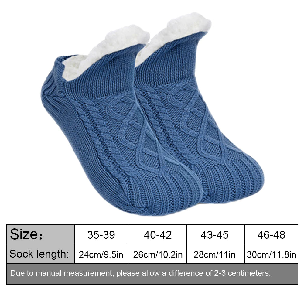 Fleece Floor Socks Cozy Thermal Velvet Socks Indoor Warmth