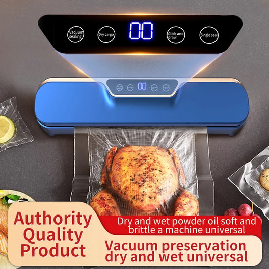 New LCD Touch Screen Household Food Automatic Vacuum Sealing Machine