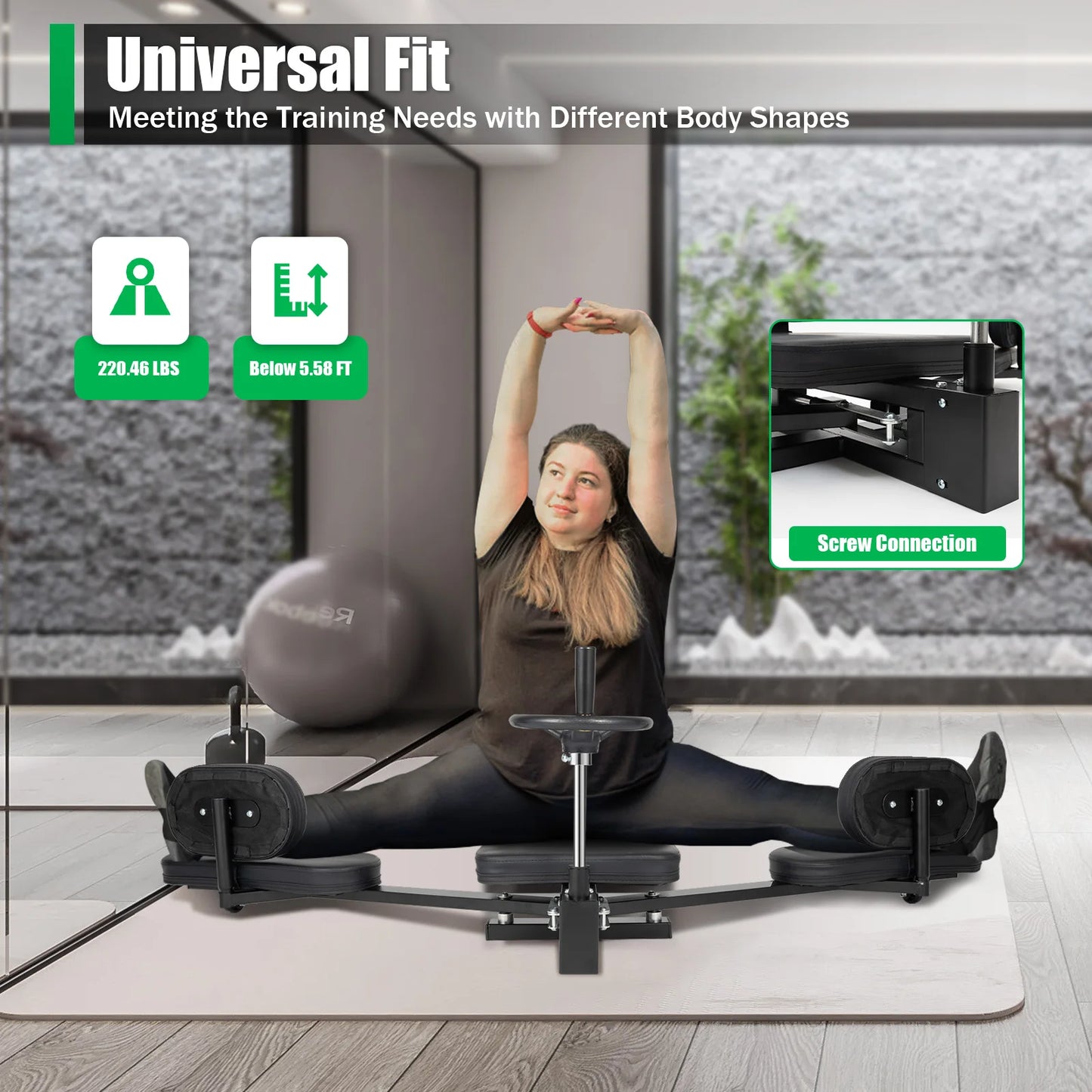 Leg Stretcher Fitness Training Equipment for Ballet Yoga Home Gym