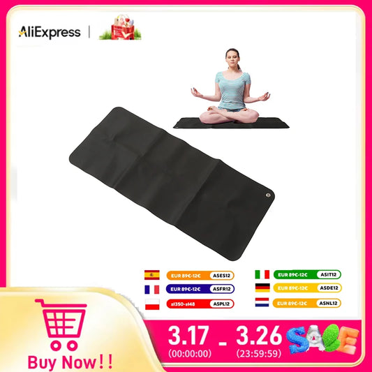 Grounding Mat Large Black Earthing Grounding Pad For Elderly