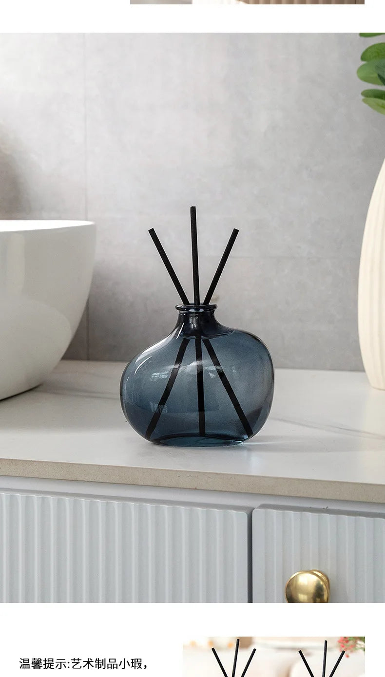 100ml aromatherapy reed diffuser set with fiber sticks and a glass bottle