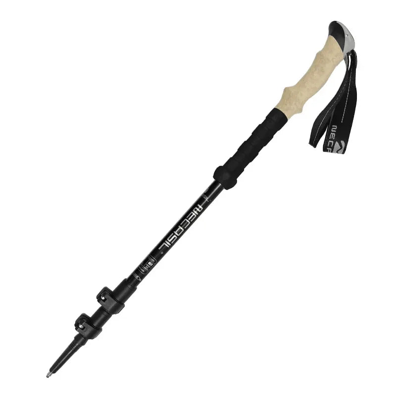 2PCS Trekking Telescopic Ultralight  Hiking Cane