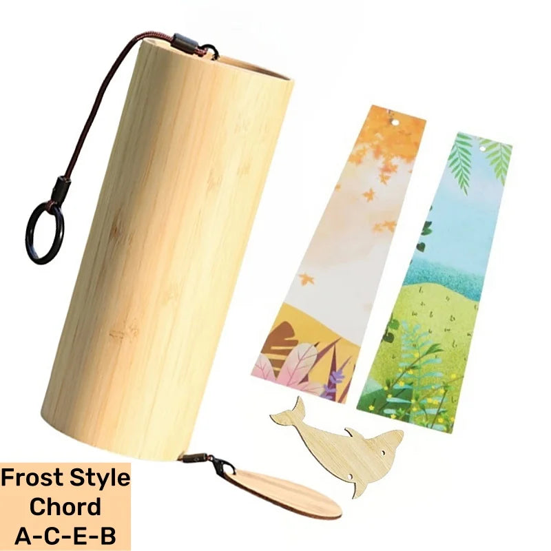 1 Set Wind Chimes Bamboo Chord Handmade Musical Windchime