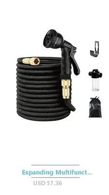 Flat Soaker Hose Garden 100ft 2Pack Cloth Efficient Watering Drip Hoses
