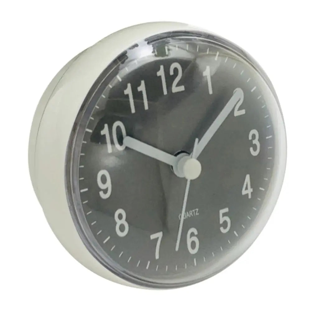 Mini Sucker Wall Clock Bathroom Anti-Fog Waterproof 7cm