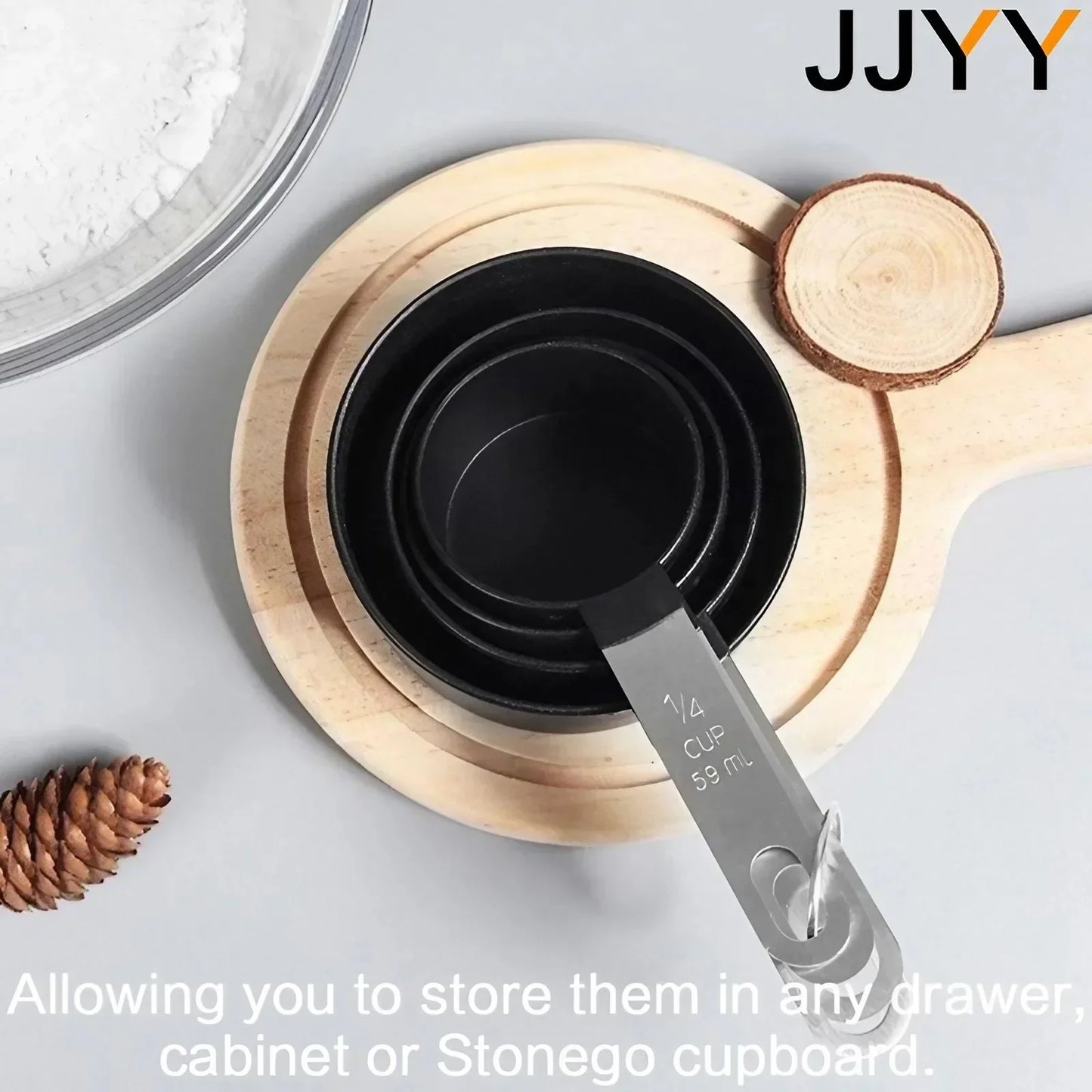 4PCS/Set Multi-Purpose Measuring Cups Stainless Steel Set