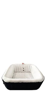 Inflatable Hot Tub Spa | Personal High Powered Jetted Bubble | 265 Gallon | Black
