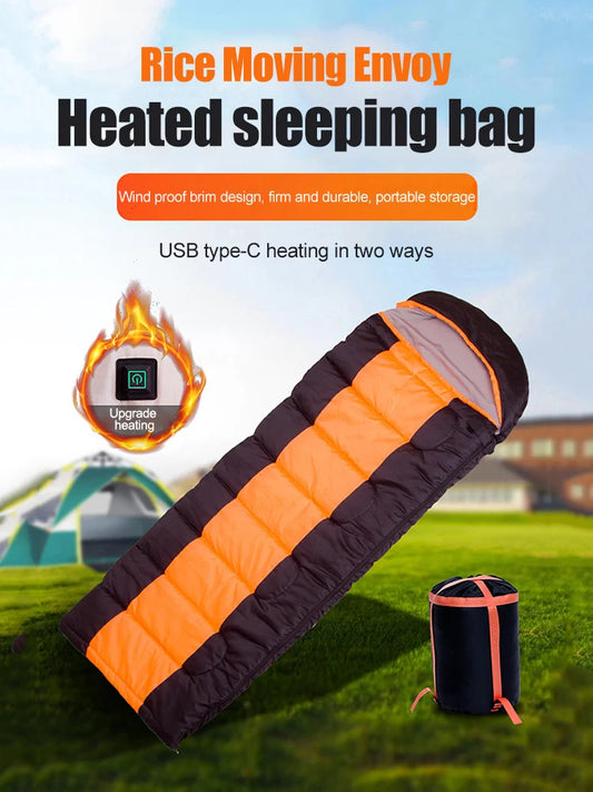 Type-C USB Electric Heated Sleeping Bag Winter Warm Pad