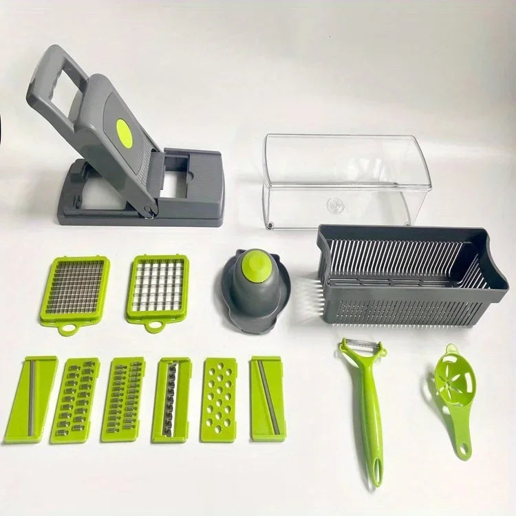 15 Piece Set of Household Multifunctional Vegetable Slicer
