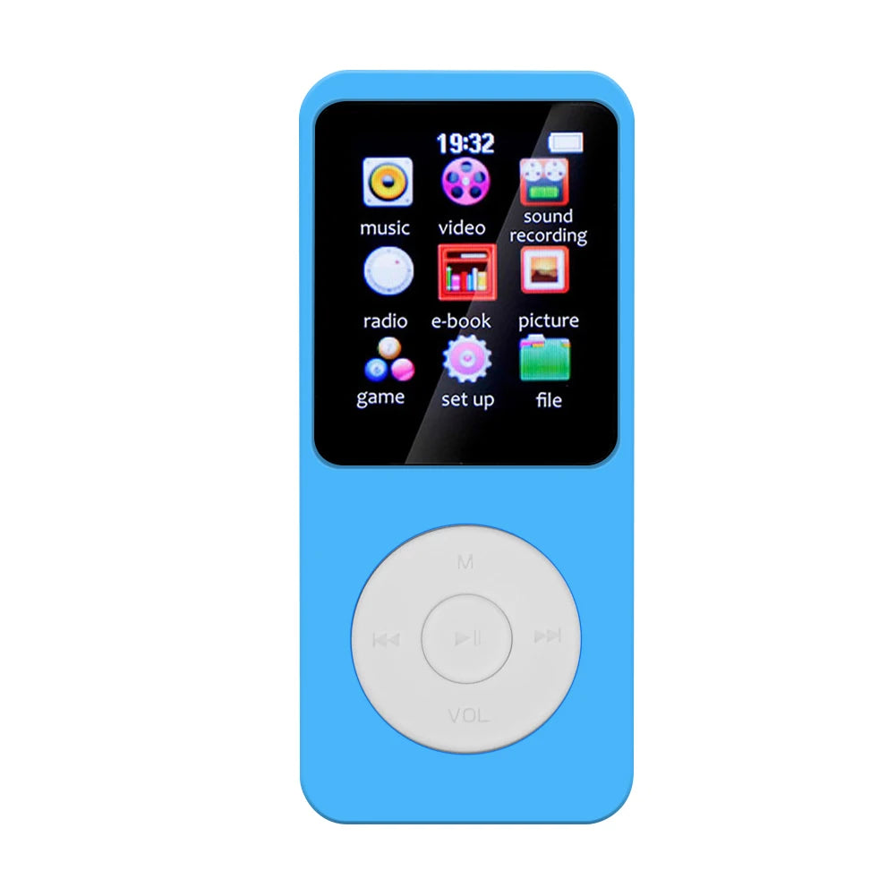 MP3 Player with Bluetooth 5.4 Speaker FM Radio E-Book Recording