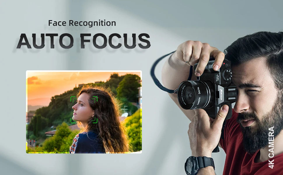 4K Digital Camera – Compact Vintage-Style