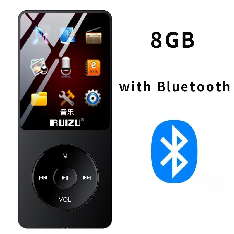 MP3 Music Player 16GB Portable Sport Walkman with 1.8 Inch Screen Support FM Radio E-Book Clock Recorder  MP4 Compact