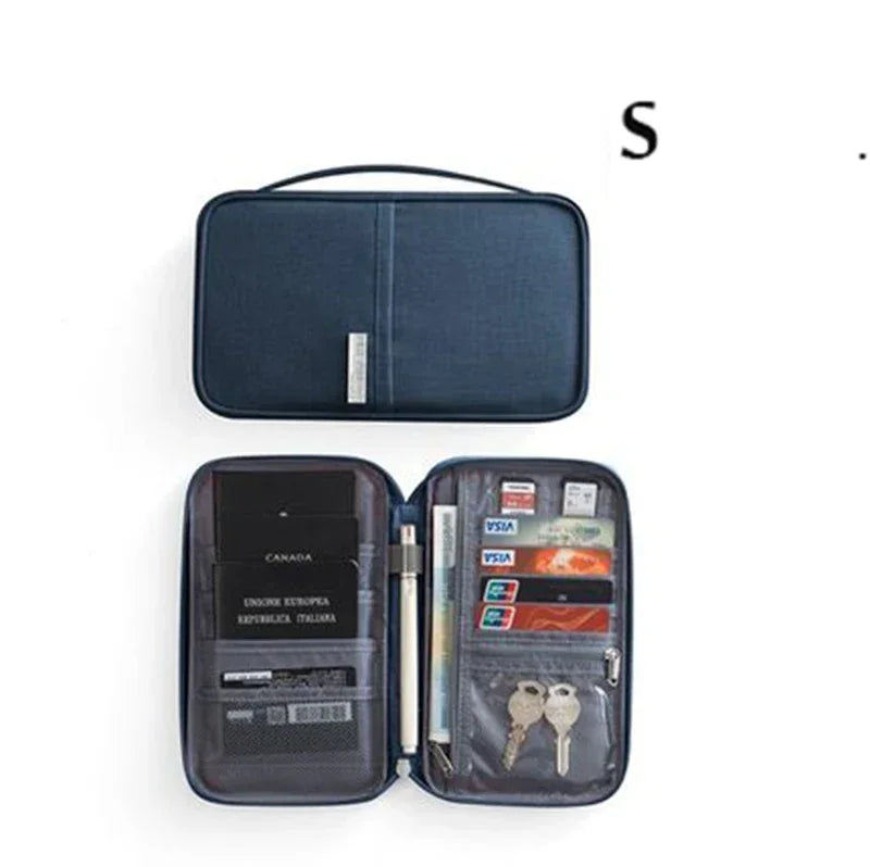 Women Multi-Function Waterproof Travel Passport Holder Cover