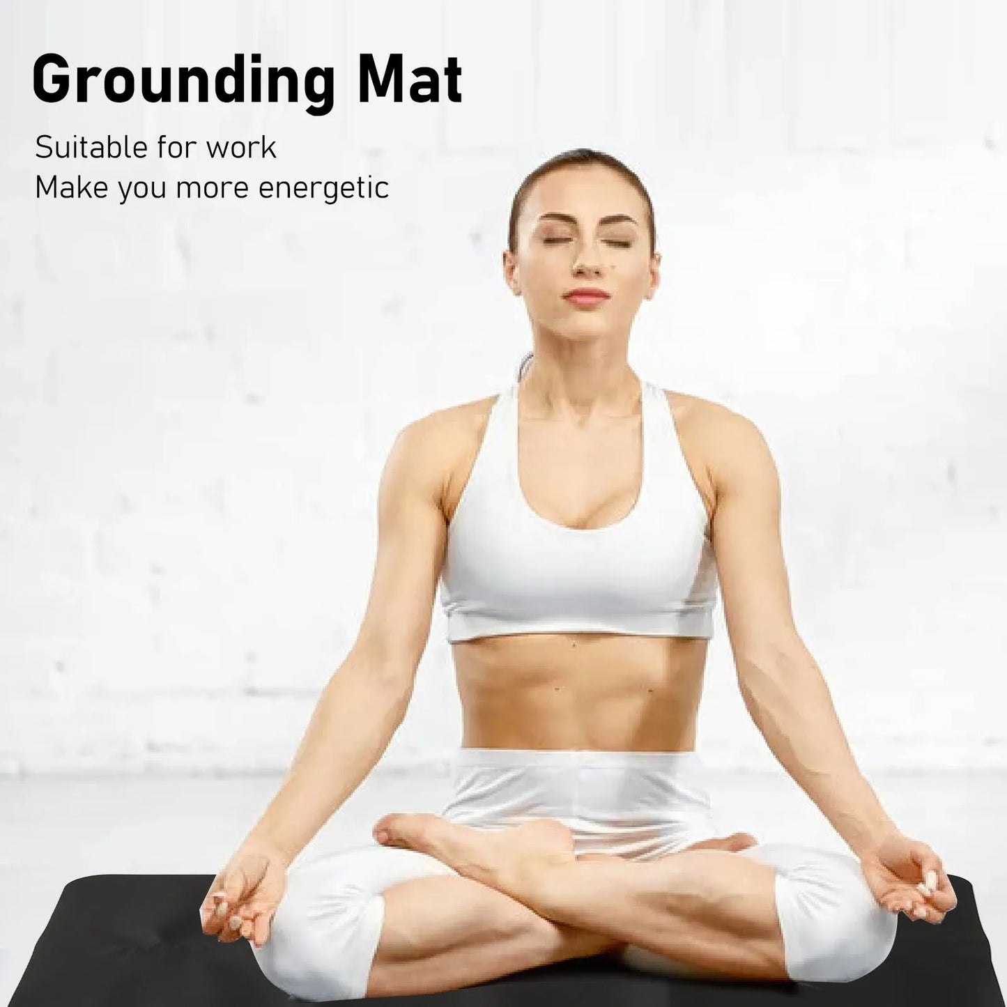 Grounding Mat Large Black Earthing Grounding Pad For Elderly