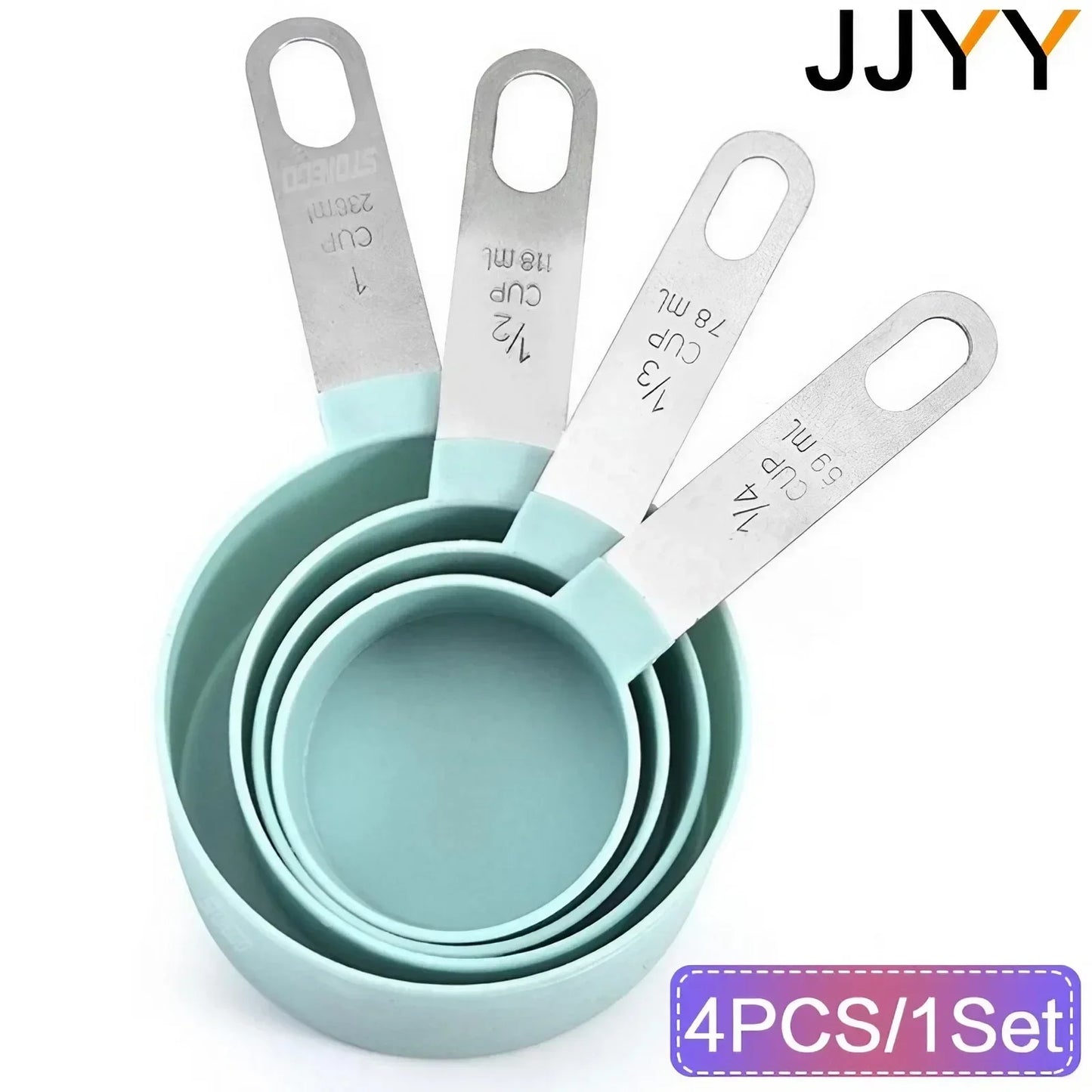 4PCS/Set Multi-Purpose Measuring Cups Stainless Steel Set