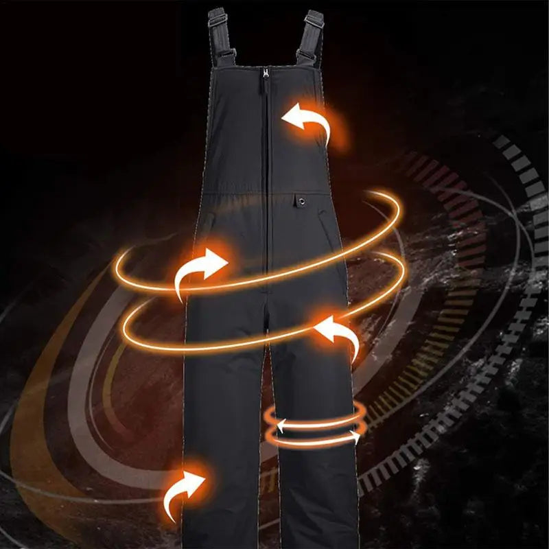 Insulated Ski Pants Overalls Ripstop  For Men & Women S-4XL