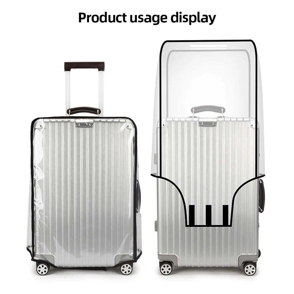 20-30inch Clear Suitcase Cover Protector for Wheeled Luggage