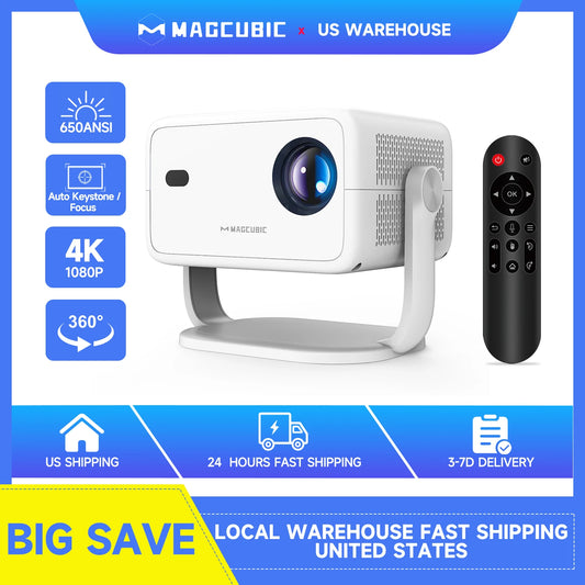 Magcubic 650ANSI L018 Projector 4K Native 1080P Auto Focus