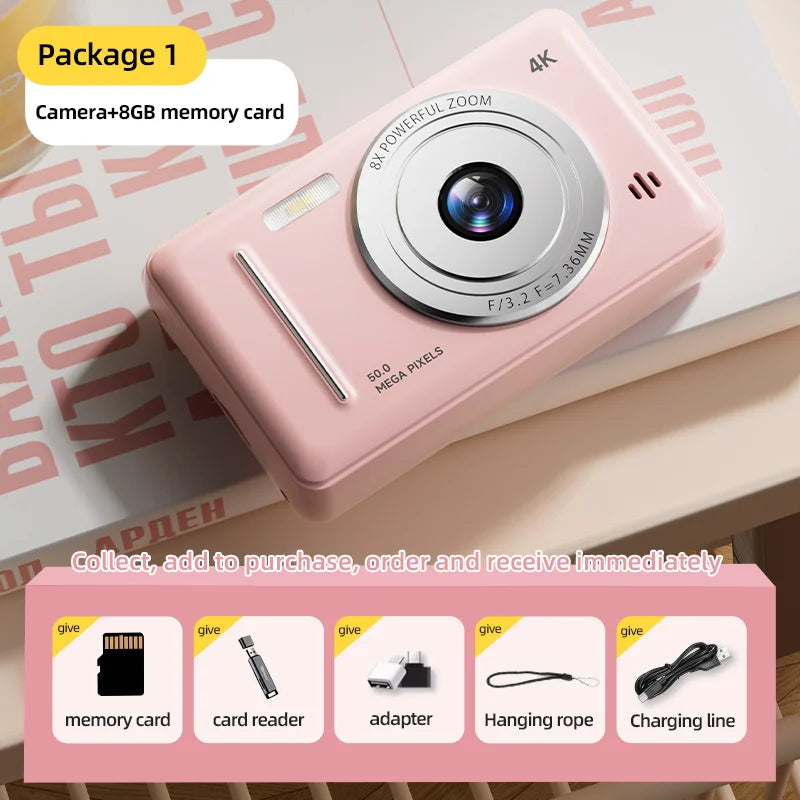 4K Retro CCD Portable Digital Camera