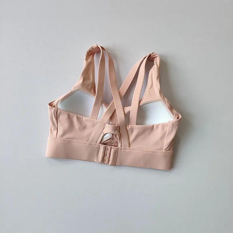 High-End Sports Bra Gym Push Up Bra Women High Impact Top