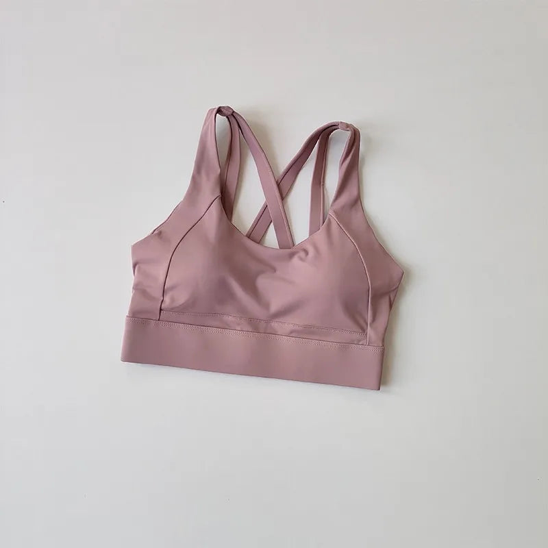 High-End Sports Bra Gym Push Up Bra Women High Impact Top