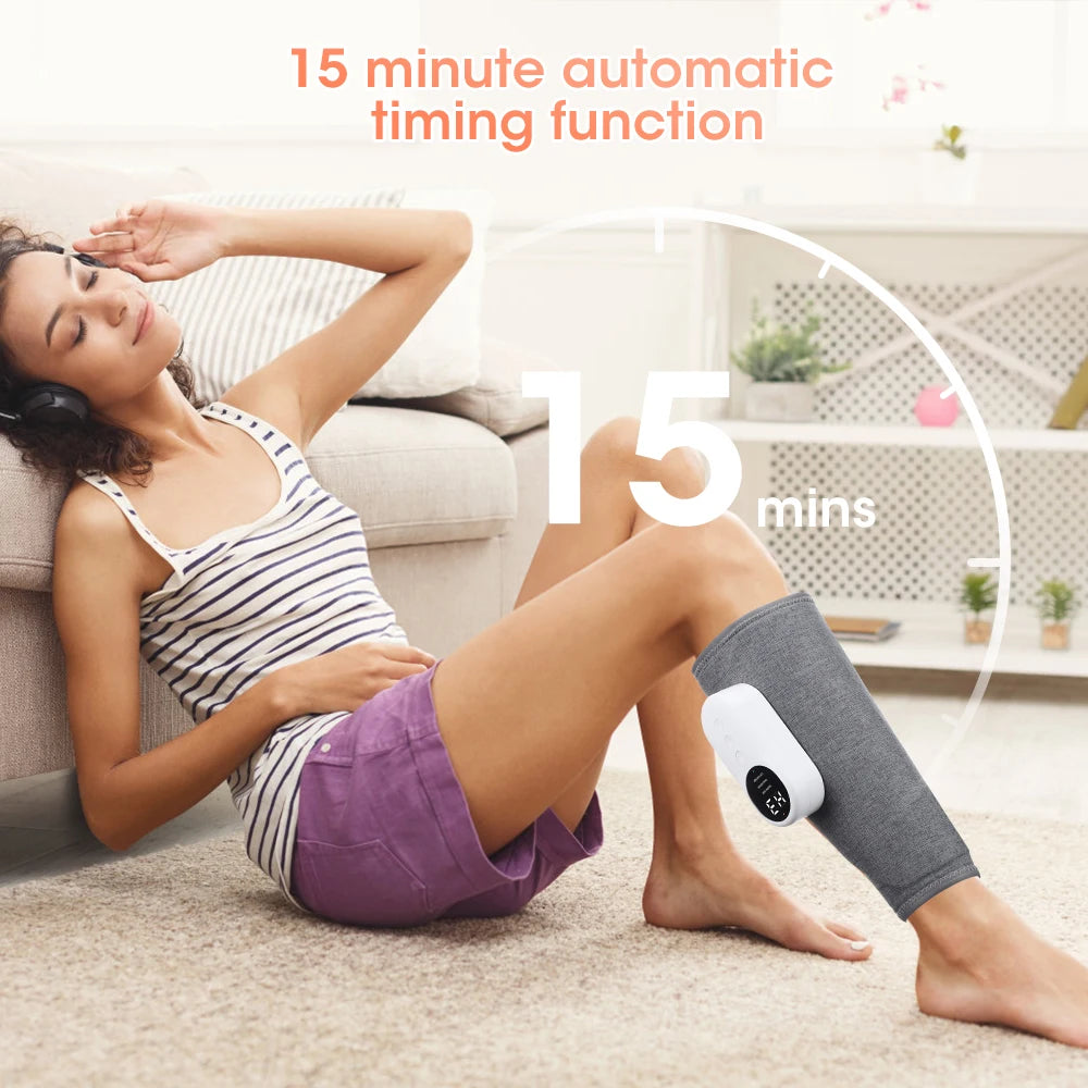Eletric Calf Massager 360 Degree Air Pressure Heated Kneading