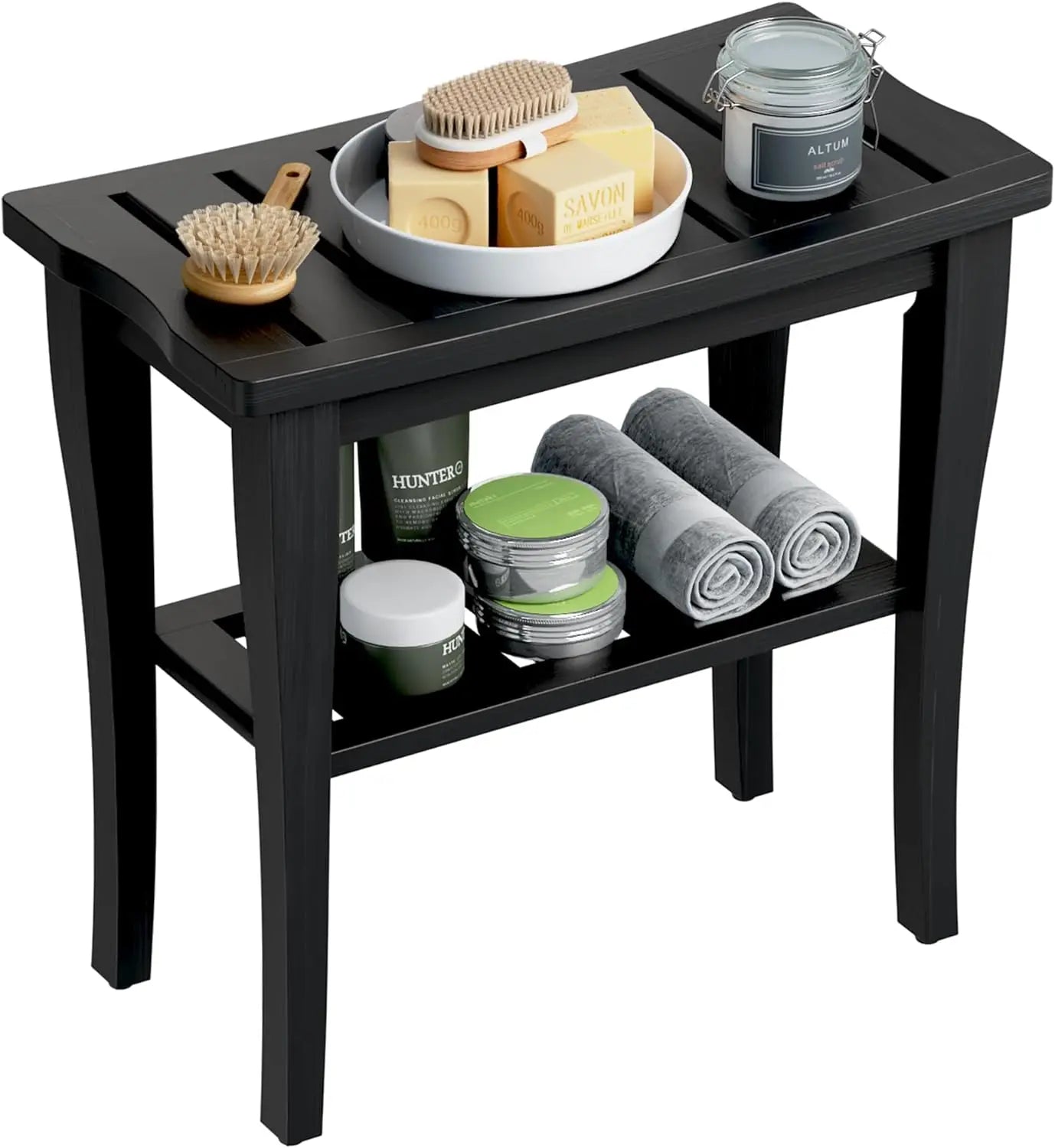 Bamboo  2-Tier Shower Bench