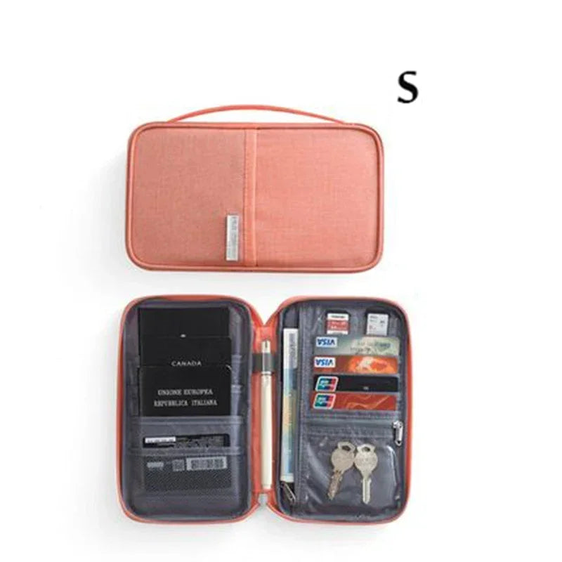 Women Multi-Function Waterproof Travel Passport Holder Cover